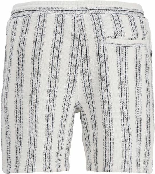 Shorce për meshkuj Jack&Jones JPSTJAIDEN COBA STRIPE JOG SHORTS REG SN 12274413, Cloud Dancer/Stripes [Madhësia: XL]