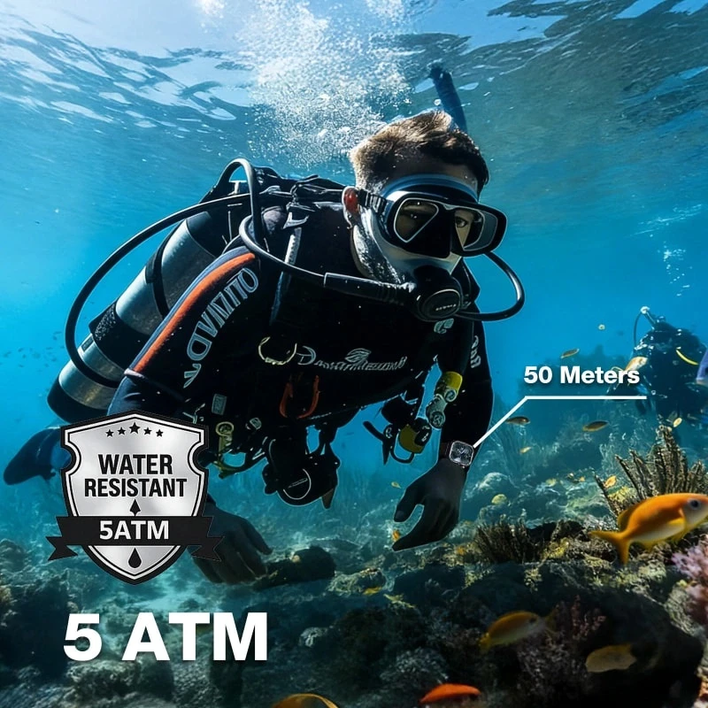 Smartwatch AGM Legion 3, 1.95" AMOLED, GPS, 500 mAh, 5ATM/IP68, MIL-STD-810H, Bluetooth thirrje, e zezë