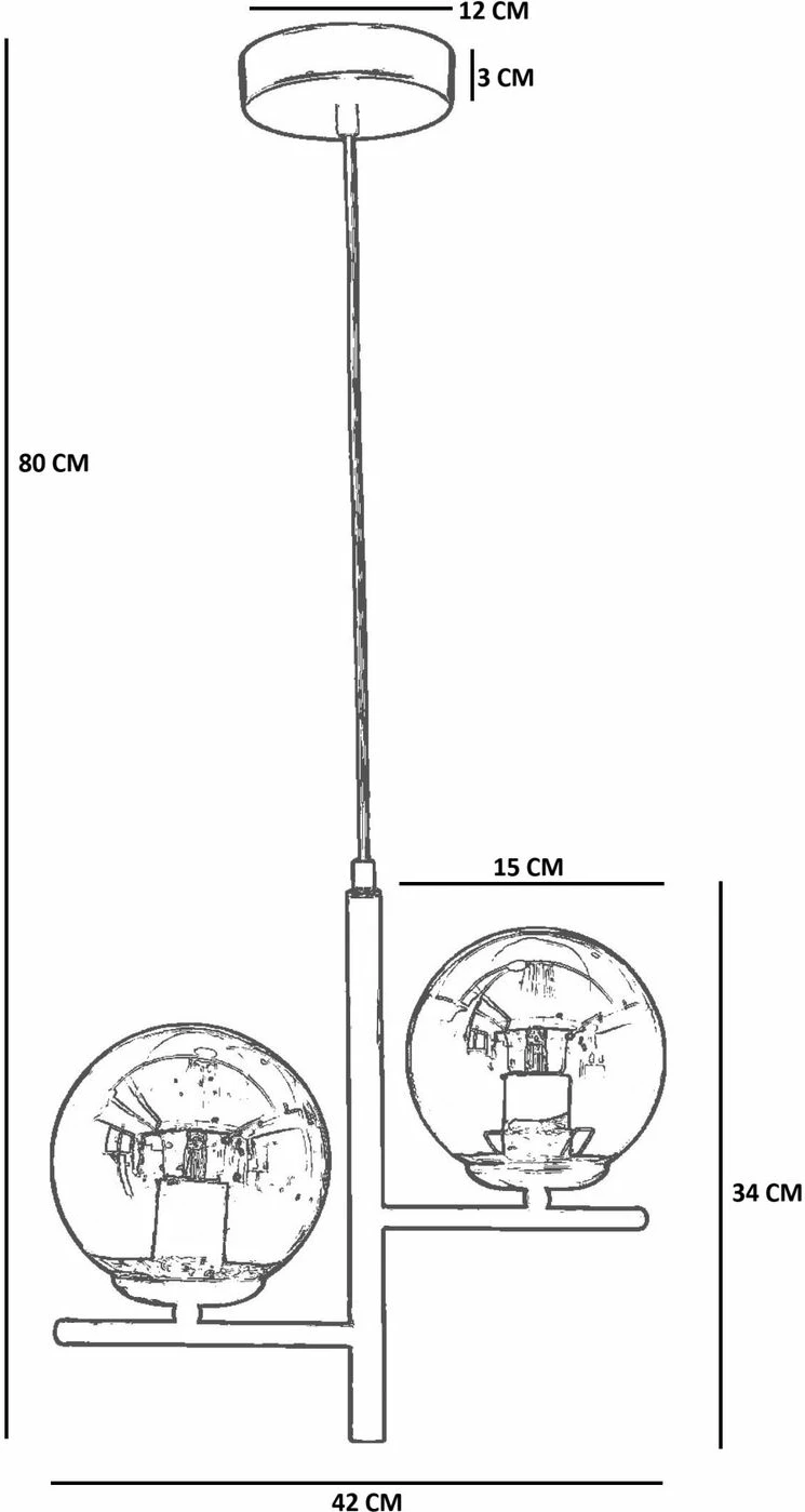 Llambë tavani Opviq, 9009-3, metal dhe xham, e bardhë dhe e zezë