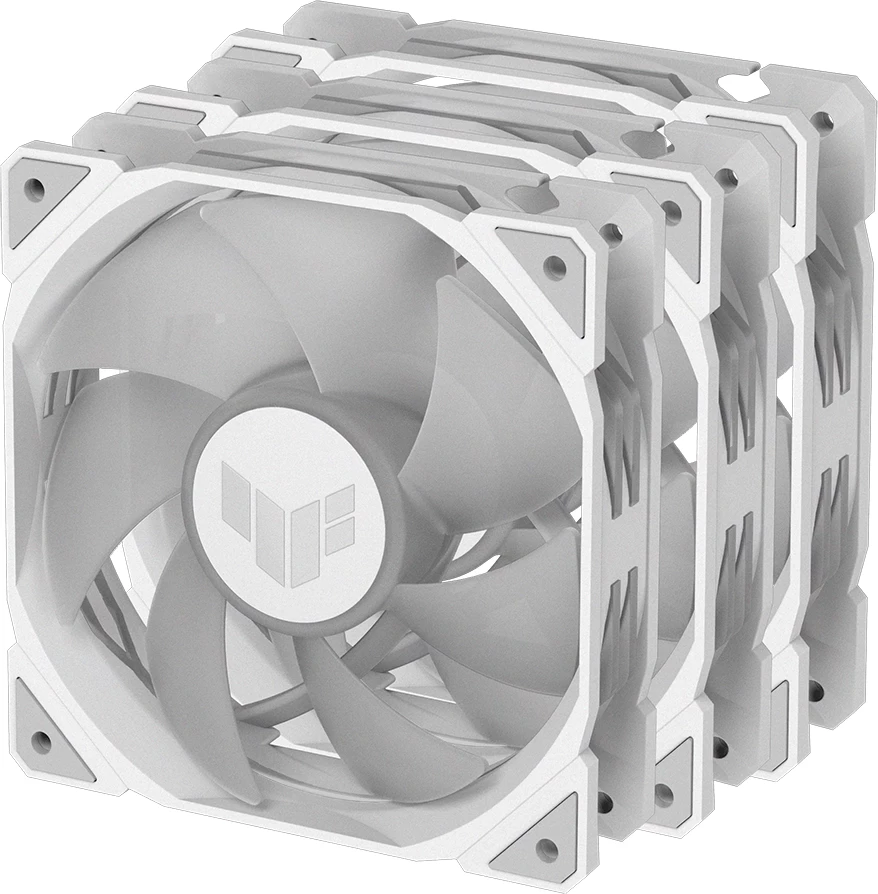 Fan për kasë ASUS TUF Gaming TR120 ARGB 120mm 2000 RPM 77.4 CFM, 3 copë, i bardhë