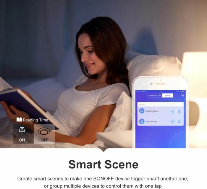 Switch smart Wi‑Fi SONOFF RFR2 10A/2200W, i bardhë
