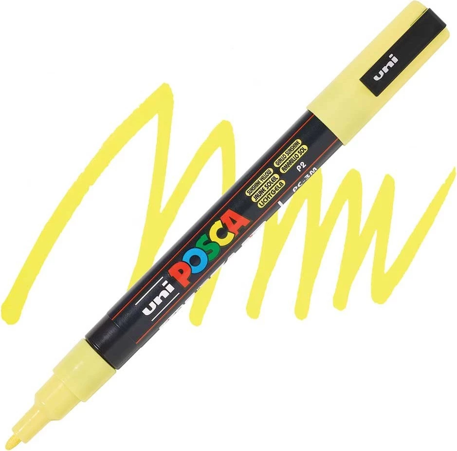 UNI POSCA PC-3M Marker –  Yellow (E Verdhë)
