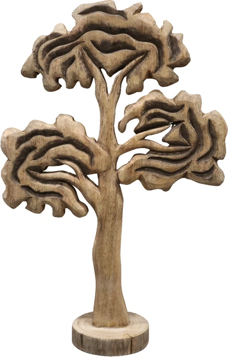 Dekor pemë tavoline Ethelia Inart dru mango natyral 35.5x11x53cm