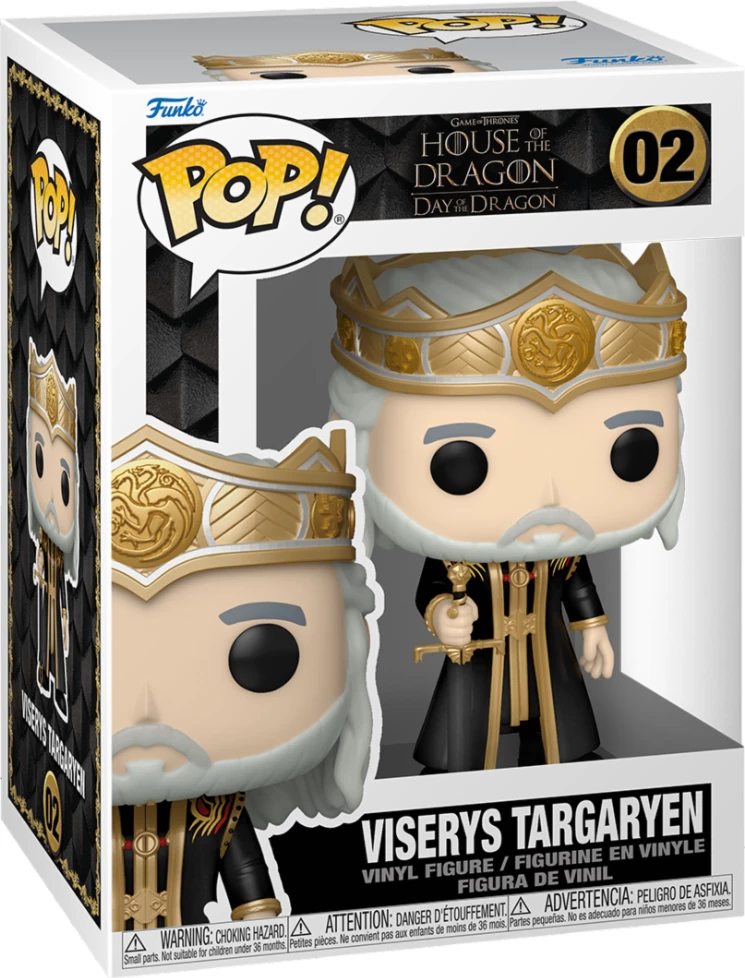 Figurë vinili Funko Pop! TV Funko House of the Dragon Viserys Targaryen #02