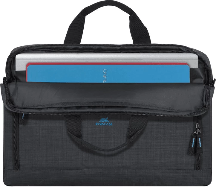 Çantë laptopi RIVACASE 8058 17.3" me Maus pa kabllo, e zezë (bundle)