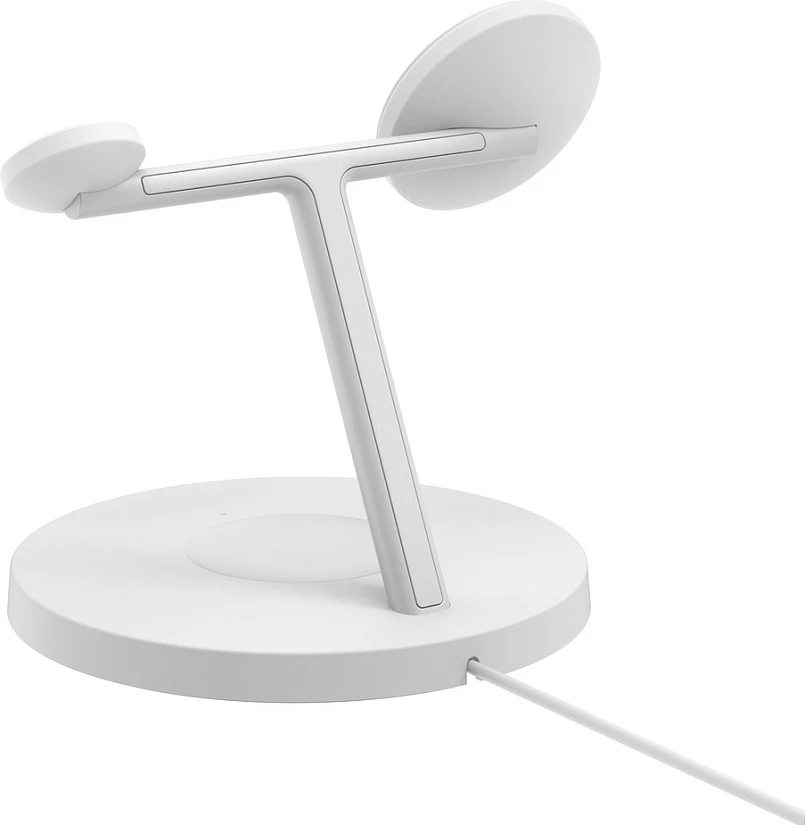 Stacion karikimi pa kabllo Belkin BoostCharge Pro 3-in-1 Qi2, 15W, MagSafe, i bardhë