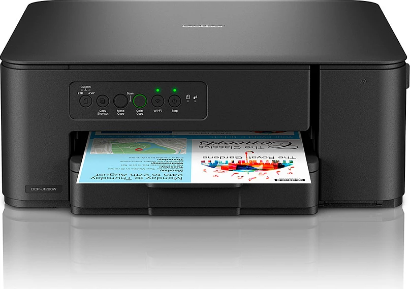 Printer multifunksional Brother DCP-J1260W, inkjet, Wi-Fi, A4, me ngjyra, i zi