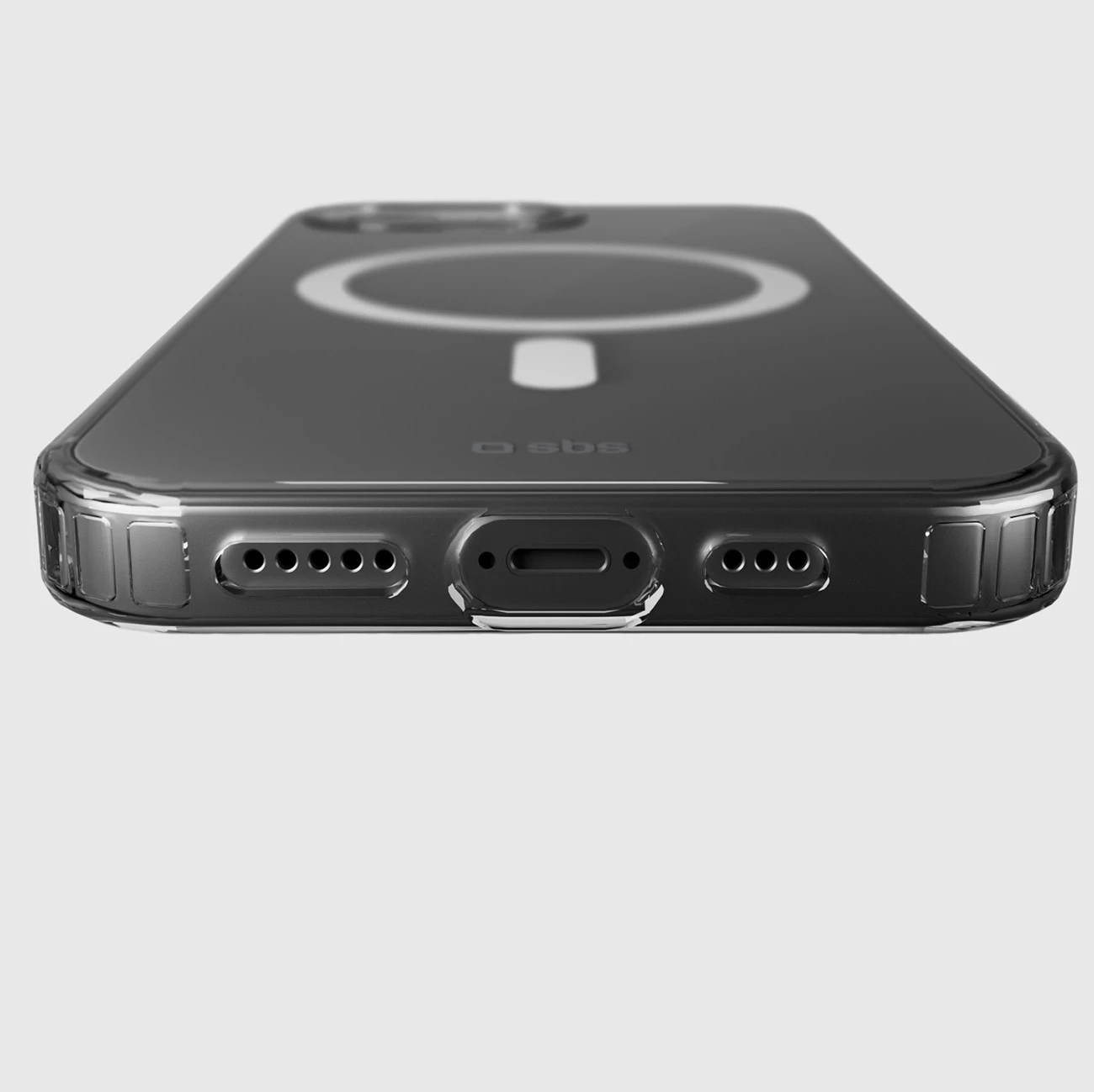 Mbështjellës SBS Cover Light Mag për iPhone 16e/17e, kompatibil me MagSafe, TPU + PMMA, transparent, me kuti