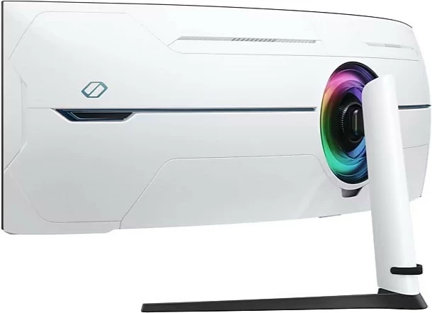 Monitor Samsung Odyssey Neo G9 G95NC, 57", VA i lakuar, Dual UHD, 1ms, 240Hz, HDR10+, bardhë-zi
