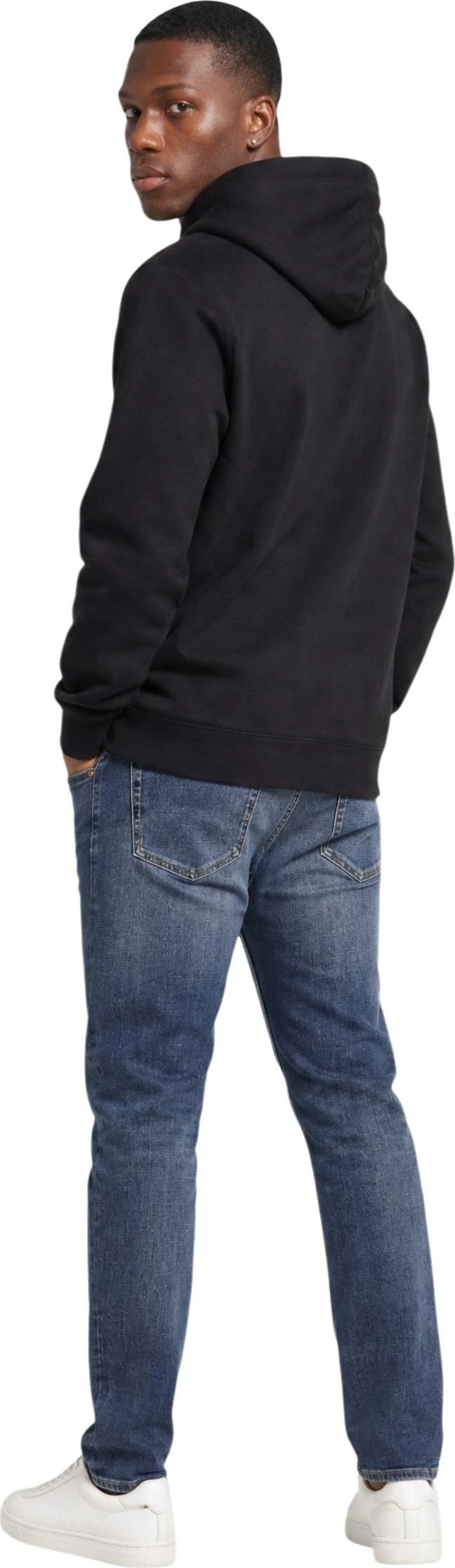 Duks me kapuç Calvin Klein Jeans LV04RG269G për meshkuj, i zi [Madhësia: XXL]