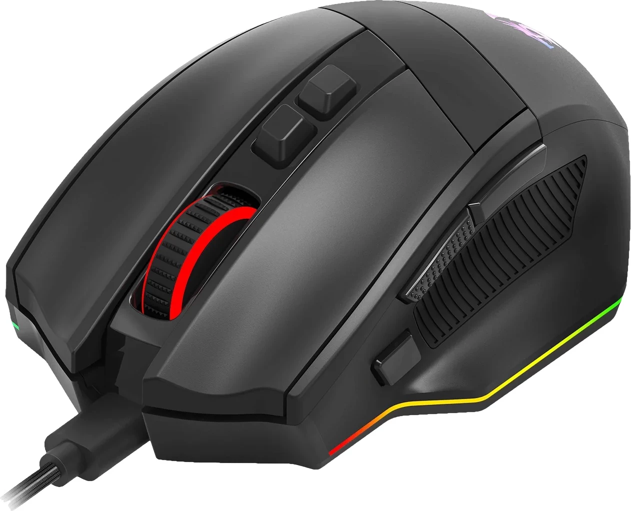 Maus me kabllo Redragon Rind M813-RGB, 16000 DPI, RGB, 7 butona, i zi