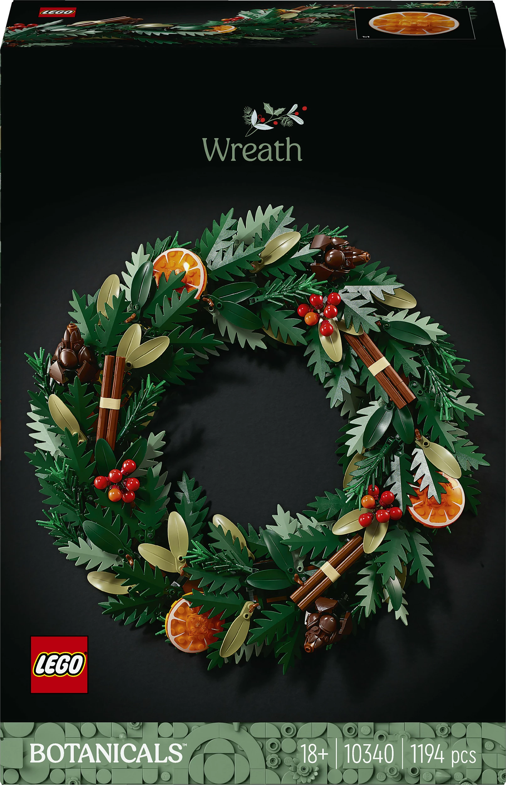Set LEGO Art Weihnachtskranz, Botanical Collection, 1194 pjesë