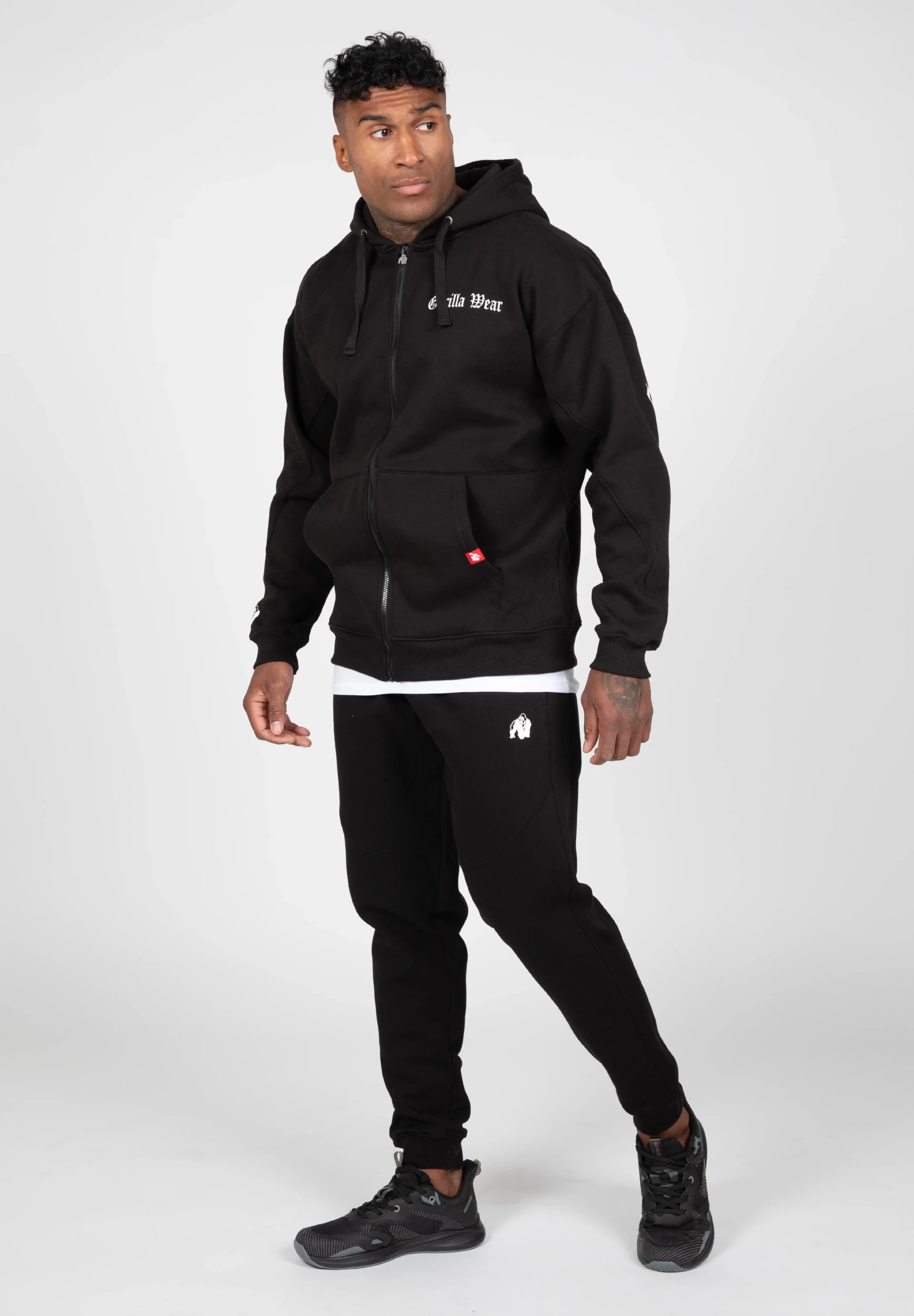 Utah Zipped Hoodie - Black [Madhësia: M]