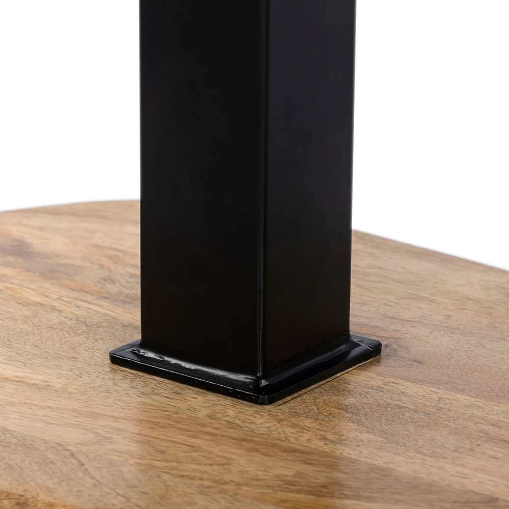 Tavolinë kafeje LEVEL, natyrale e zezë, 95x65x48cm