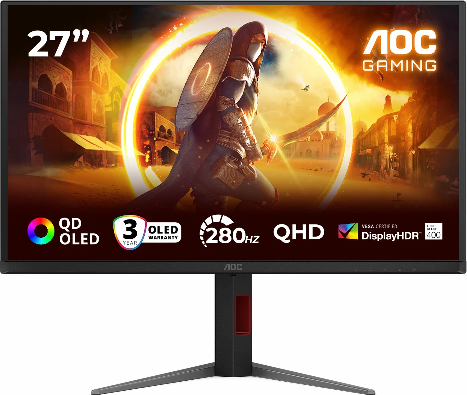 Monitor gaming AOC Q27G4ZD, 27\" QD-OLED QHD 240Hz, zi