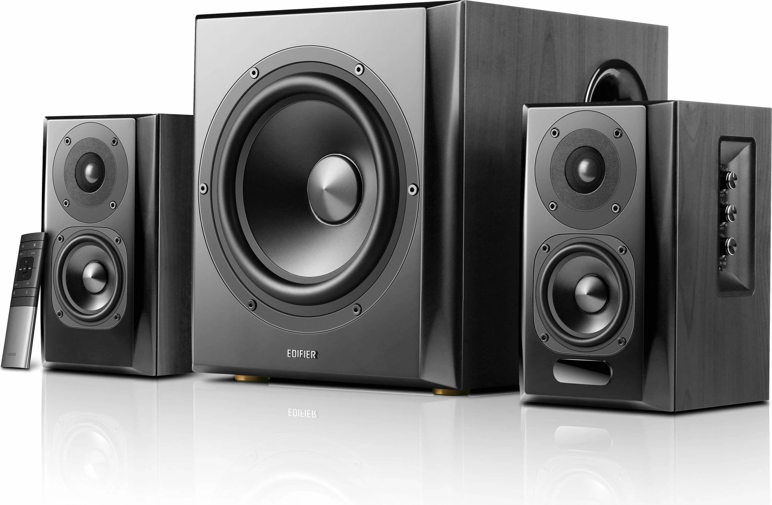 Sistem zëri Edifier S351DB, 2.1 kanale, 150W, Bluetooth, i zi