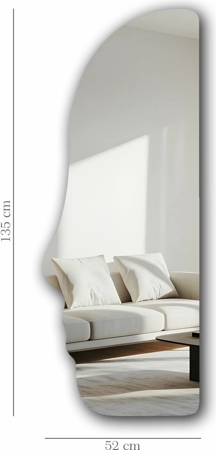 Pasqyrë dekorative Skye Decor, shumëngjyrëshe, 52x135cm, 52135Ayna-008