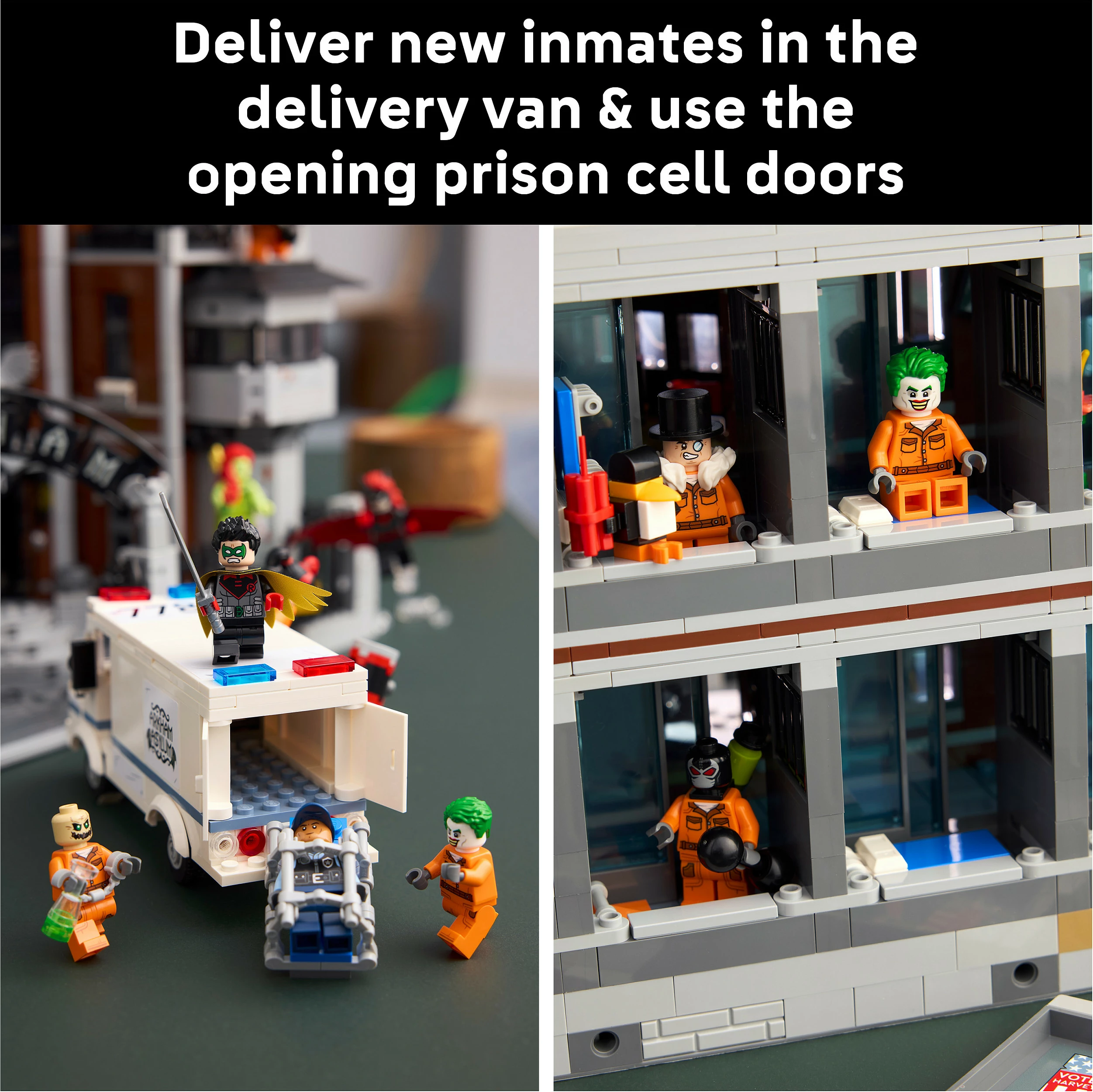 Set ndërtimi LEGO DC 76300 Batman Arkham Asylum, 2953 copë, shumëngjyrësh