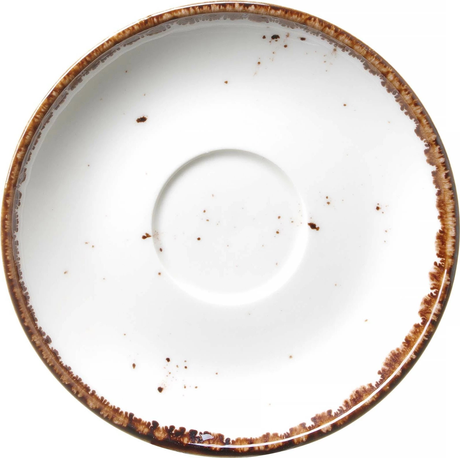Nënfilxhan kafeje Fine Dine Vanilla, Ø140 mm, porcelan i vitrifiar, krem, set 6 copë
