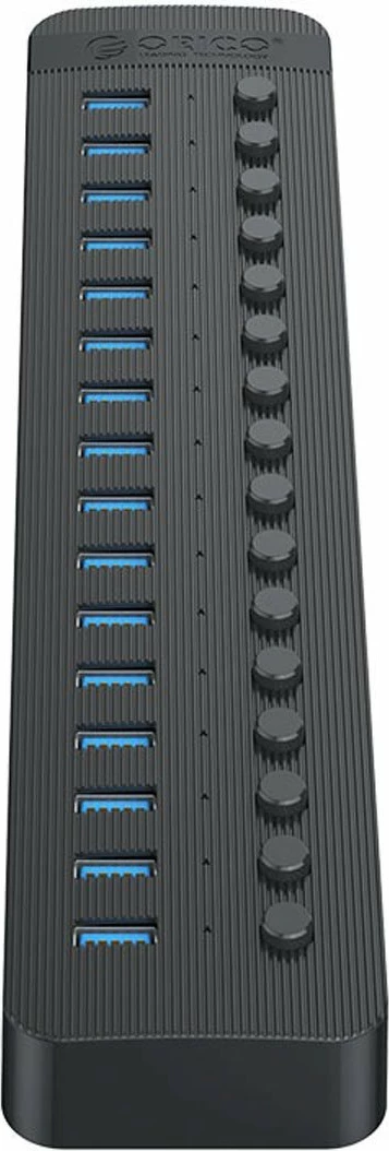 USB hub Orico CT2U3-16AB-EU-BK-BP 16x USB-A 3.2 Gen1 5 Gbps, aktiv, zi