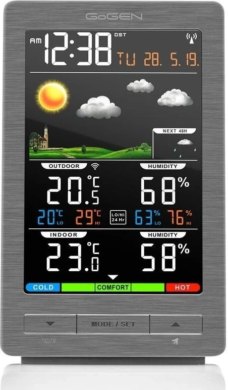Stacioni meteorologjik GoGEN ME 2930, me ngjyrë argjendi