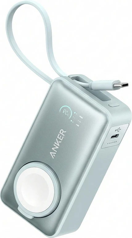 Powerbank Anker MagGo 10000mAh 35W USB-C, e bardhë