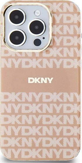 Mbështjellës DKNY IML Mono & Stripe MagSafe për iPhone 13 Pro / 13, Rozë
