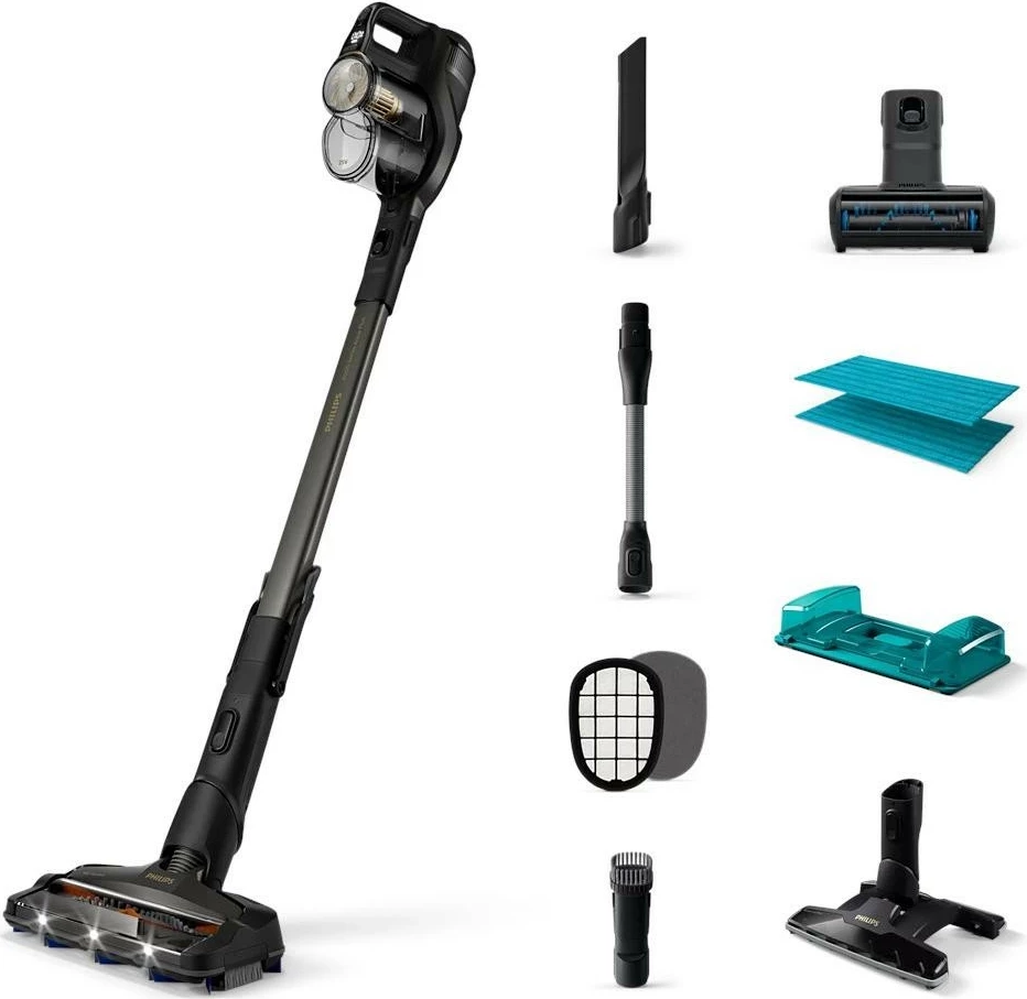 Fshesë me korrent Philips Aqua Plus 8000 XC8349/01, e zezë
