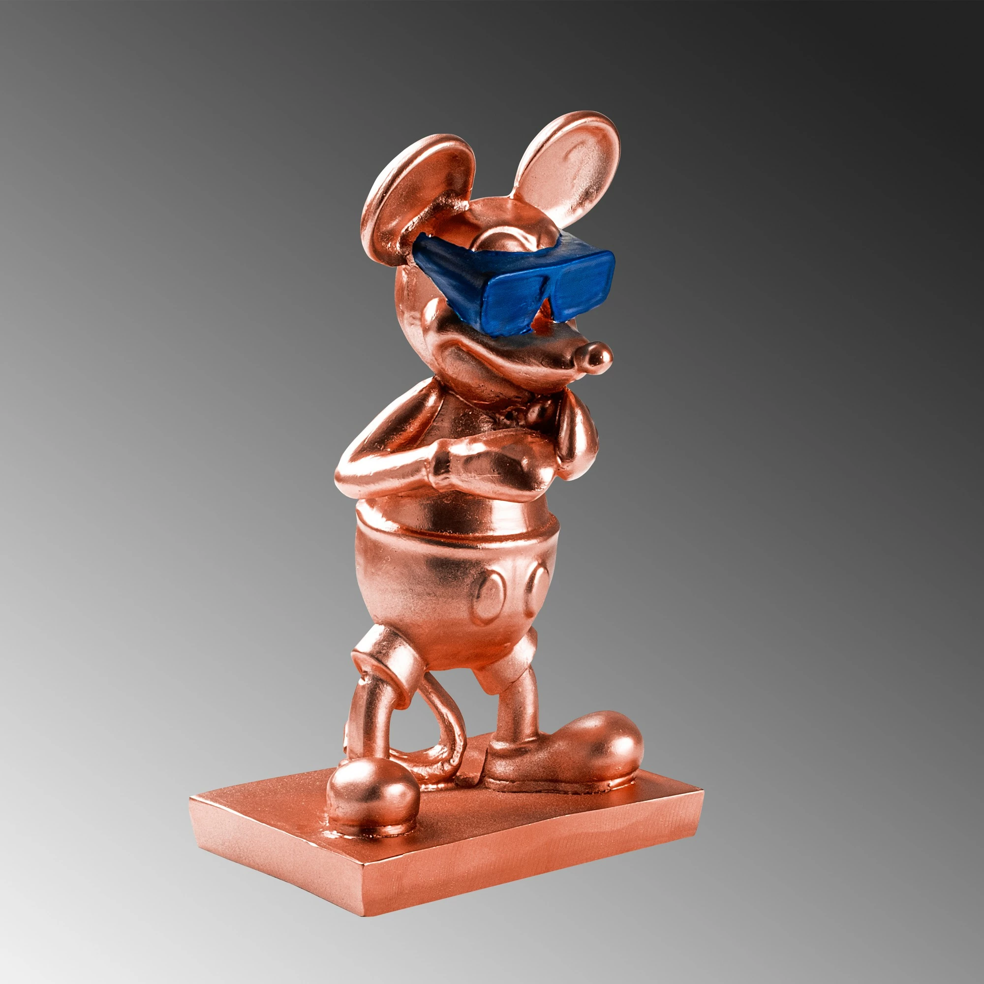 Objekt dekorativ Aberto Design, Souris-2, bakër e kaltër