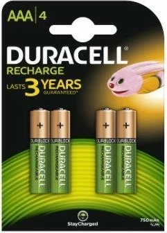 Bateri të rikarikueshme Duracell AAA/HR3 750mAh, 4 copë