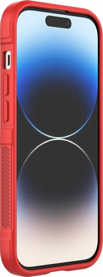 Mbështjellës Hurtel Magic Shield Case për iPhone 14 Pro, elastik, i blinduar, kuq