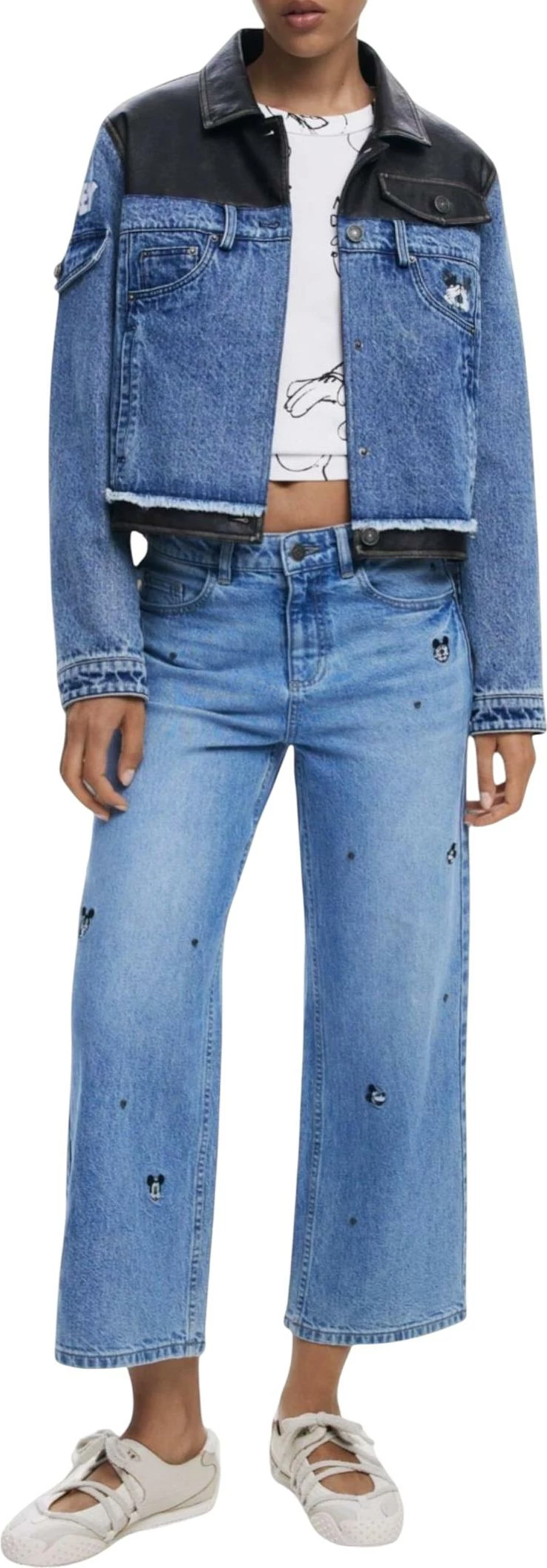 Jakne për femra Desigual CHAQ_CONSTRAS 25WWED16, denim [Madhësia: L]