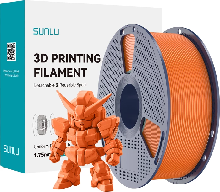 Filament PLA+ Sunlu PLA+ 2.0 1.75 mm, Portokalli e dielltë