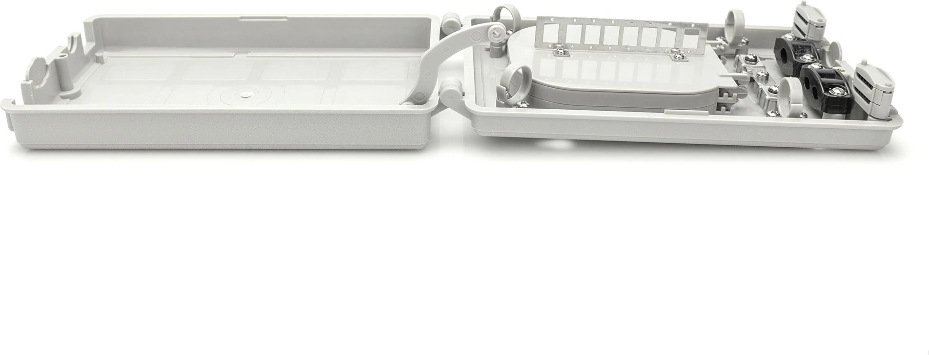 Kuti shpërndarëse fibra optike Digitus, 8x SC SX, 160x300x43mm, gri