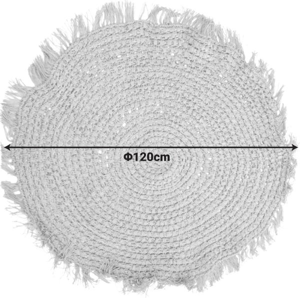 Qilim jute natyral, i rrumbullakët, Inart, D120x1cm