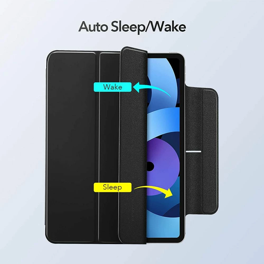 Mbështjellës magnetik ESR Rebound Magnetic për iPad Air 10.9\" (2020 4th gen / 2022 5th gen), me kapak, me stand, i zi, 1 copë