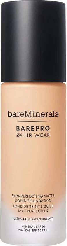 Fondatinë e lëngshme matifikuese bareMinerals BarePro 24HR Wear për femra Fair 15 Neutral 30ml