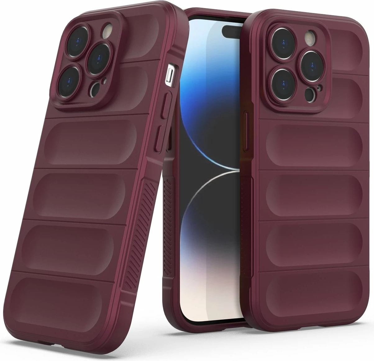 Mbështjellës Hurtel Magic Shield Case për iPhone 14 Pro, elastik, i blinduar, kuq