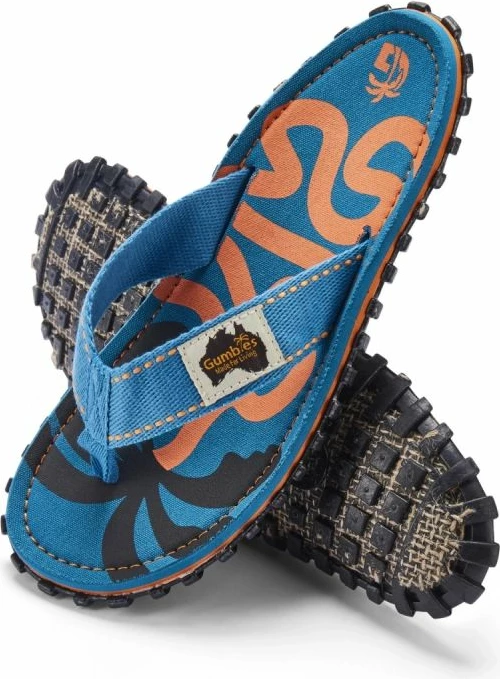 Papuqe unisex Gumbies Islander Flip-Flop, blu