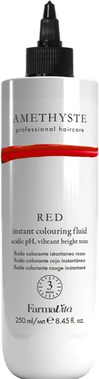 Fluid ngjyrues për flokë Farmavita Amethyste Instant Colouring Fluid për femra e kuqe 250ml
