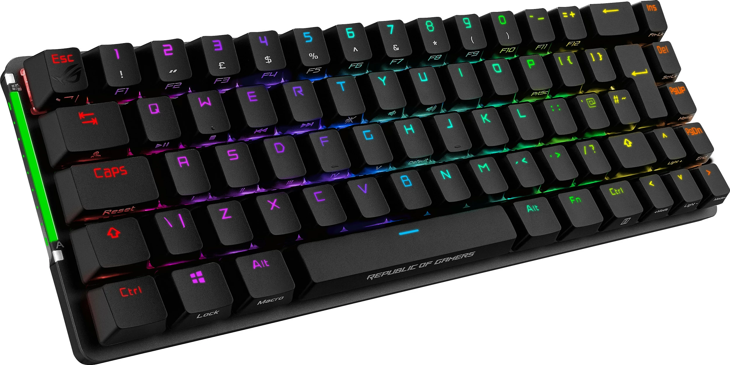 Tastierë gaming ASUS ROG Falchion NX, mekanike 65%, AZERTY FR, RGB, wireless/USB-C, e zezë