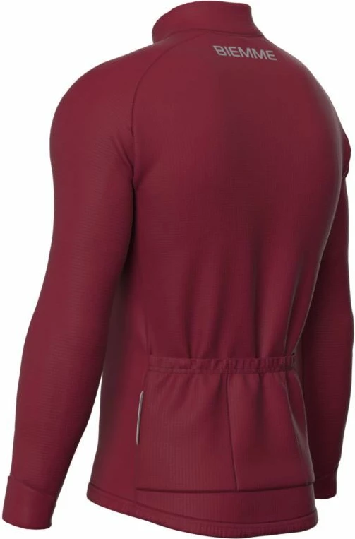 Maicë me mëngë të gjata për meshkuj Biemme, burgundy