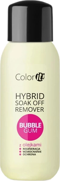 Remover për llak për thonj Silcare Color It! Hybrid Soak Off Remover për femra Bubble Gum 300ml