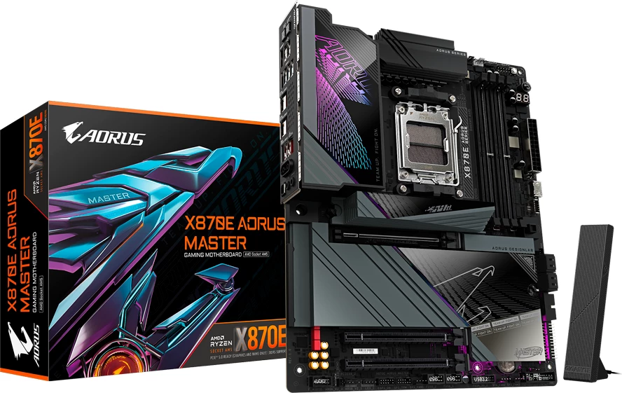 Pllakë amë GIGABYTE X870E AORUS MASTER, AM5, 4x DDR5, WiFi 7, ATX