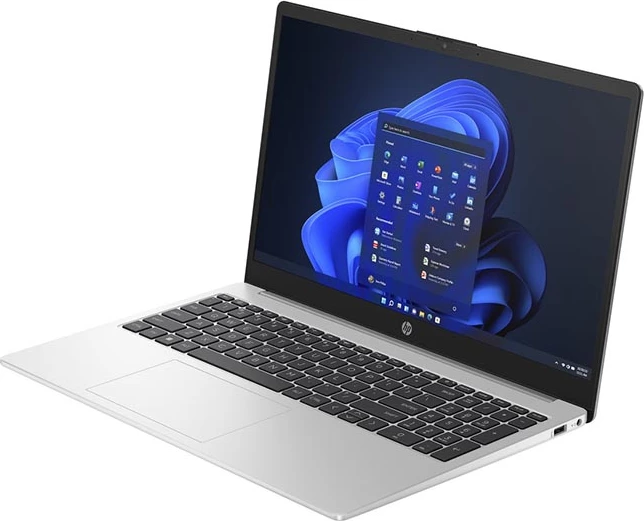 Laptop HP 250 G10, 15.6'', Intel Core i7-1355U, 8GB RAM, 512GB SSD, Iris Xe Graphics, i argjendtë