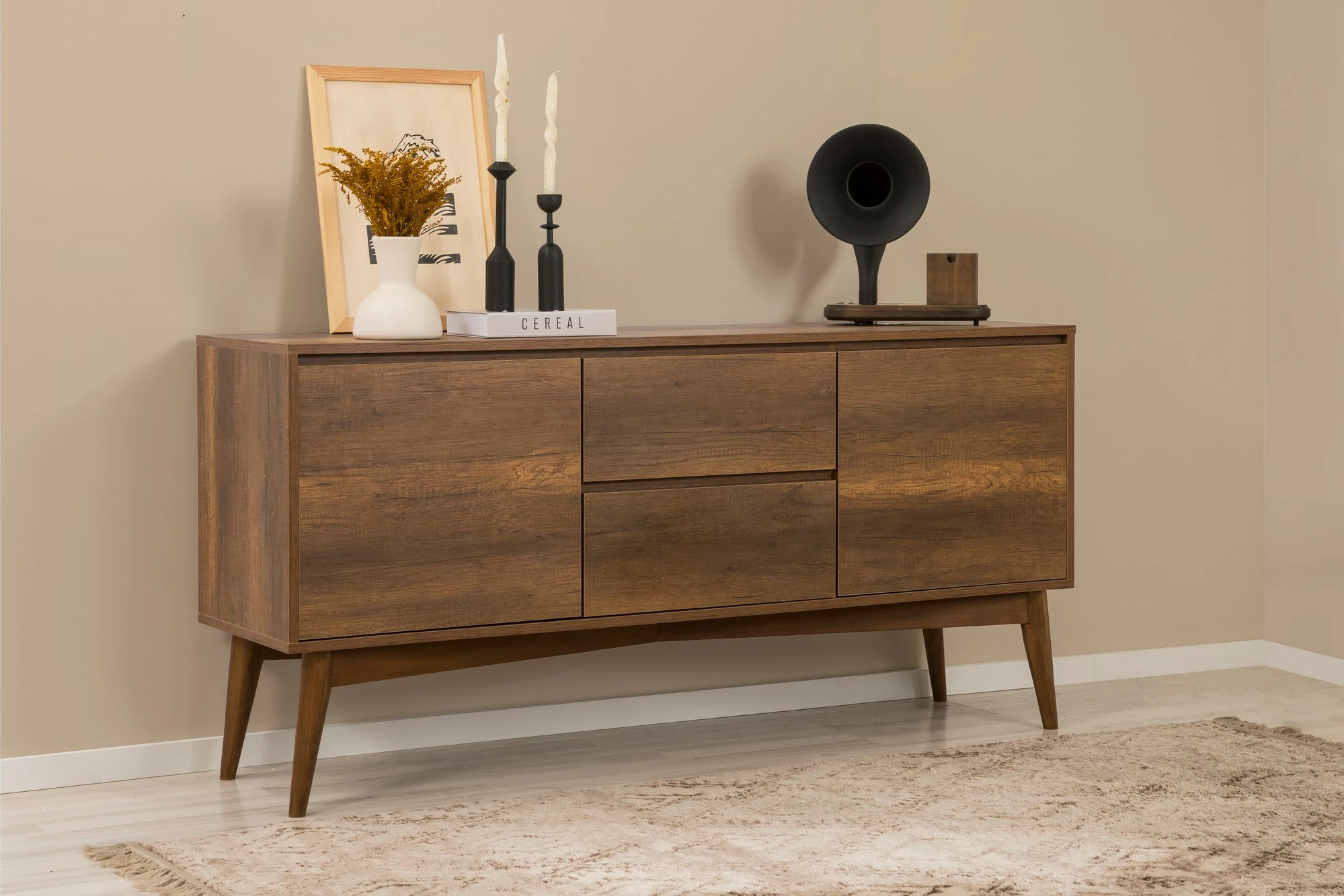 Konsol Skye Decor, ngjyrë arre, Vina