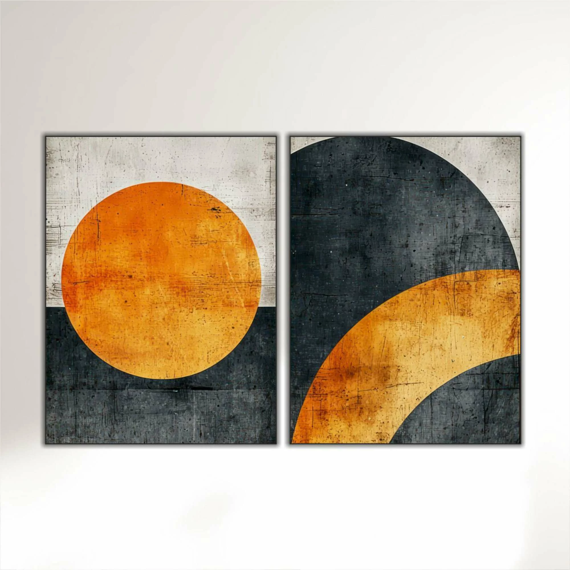 Pikturë dekorative MDF (2 copë), Wallity, shumëngjyrëshe, 60x80cm