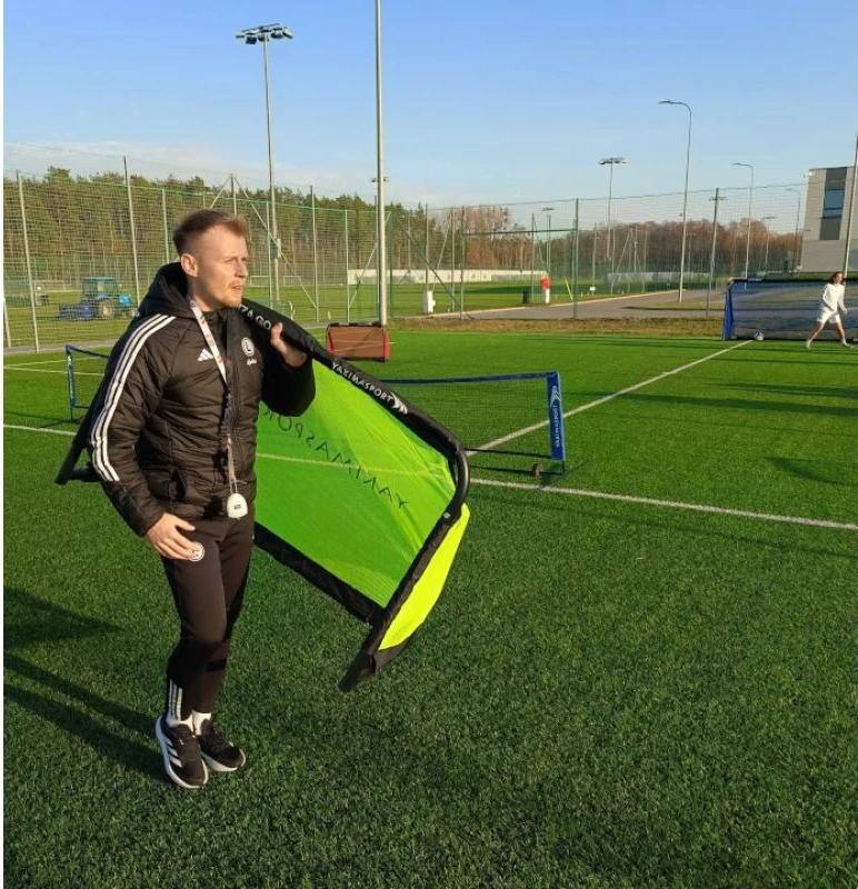 Rrjetë porte futbolli Yakima Giza 100810, e verdhë
