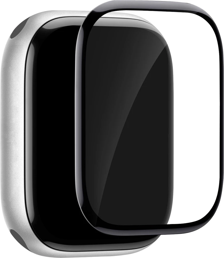 Folie mbrojtëse Puro Flexible Shield për Apple Watch 10/11 46mm, me aplikator, e zezë