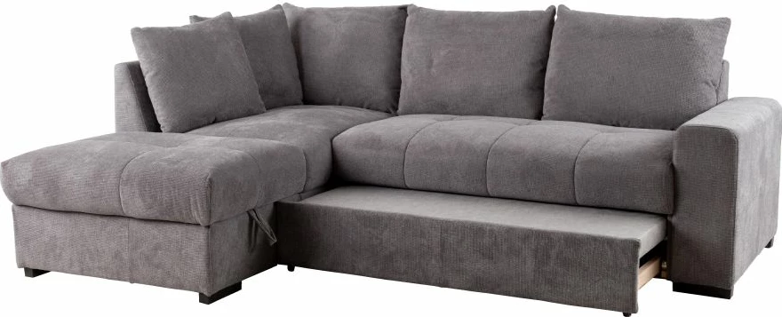 Kënd divan Bill, shtrihës, kënd i majtë, ngjyrë gur, 241x173x94